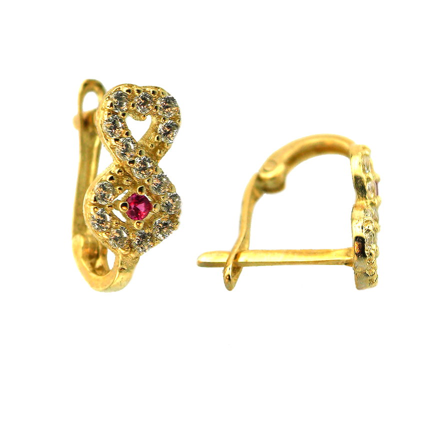 Altın Sonsuzluklu Çocuk Küpesi (14 Ayar) Modelleri ve