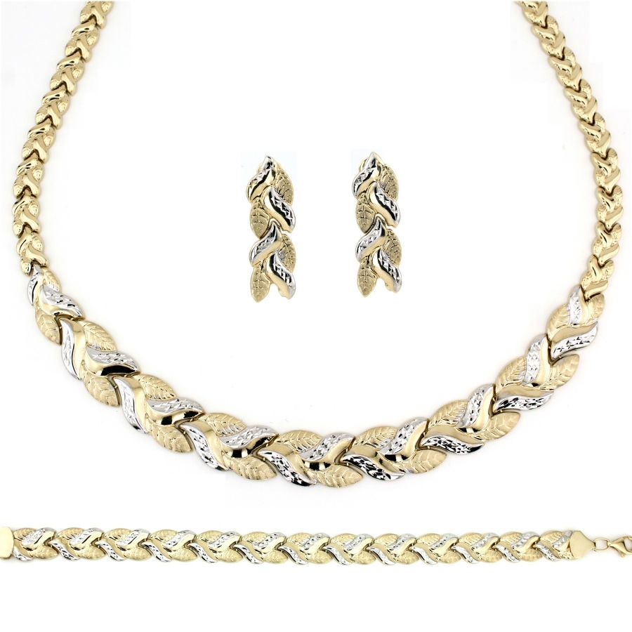 İki Renkli Taşsız Modern Altın Set Takım Modelleri ve