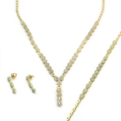 kuyumcunuznet - Modern Taşlı Suyolu Modeli Takım Set (8 Ayar)