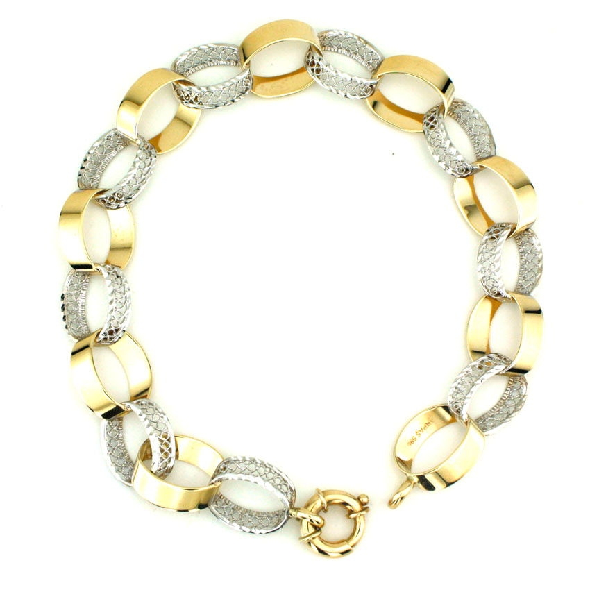 Taşsız Şık Altın Bileklik Künye (14 Ayar) Arpaş Modelleri