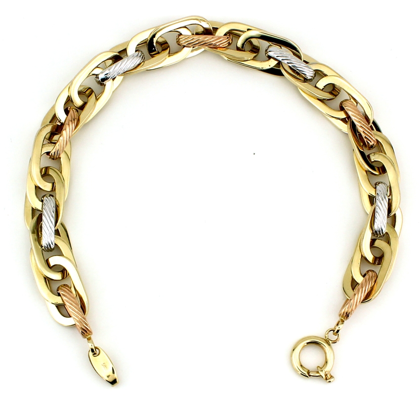 Üç Renkli Altın Bileklik (14 Ayar) Modelleri ve Fiyatları Bilgi Sayfası