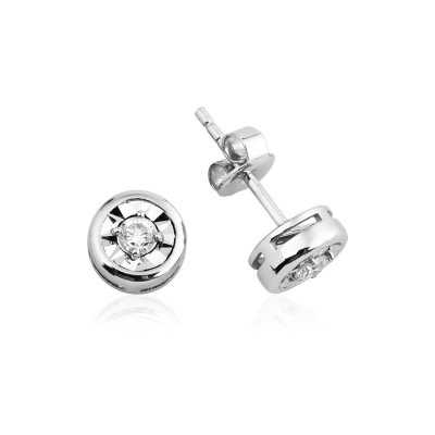 kuyumcunuznet - 0,40 ct. Görünümlü Ucuz Pırlanta Küpe