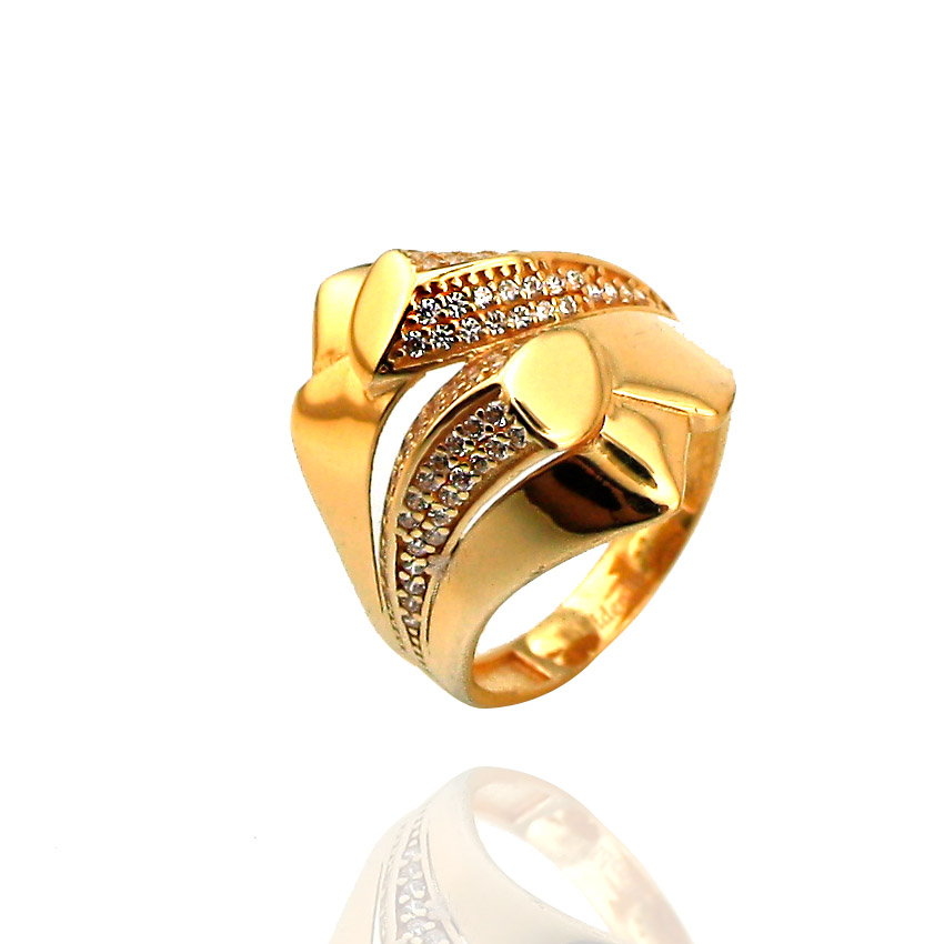 22 Ayar Gösterişli Taşlı Altın Fantazi Yüzük Modelleri ve Fiyatları