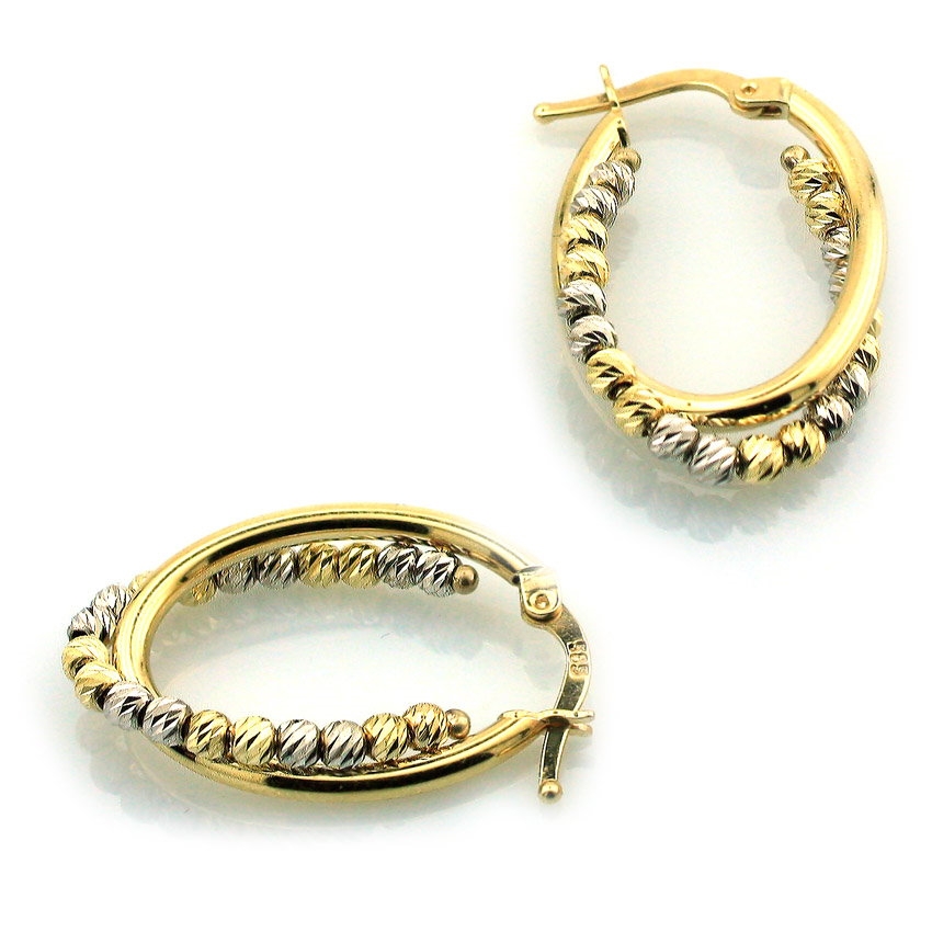 Altın Toplu İtalyan Halka Küpe (14 Ayar) Modelleri ve Altın Toplu İtalyan Halka Küpe (14 Ayar) Modelleri ve