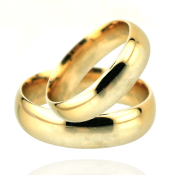 kuyumcunuznet - Bombeli Düz Altın Alyans (14 Ayar)