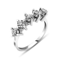 kuyumcunuznet - Efektli Beştaş Pırlanta Yüzük