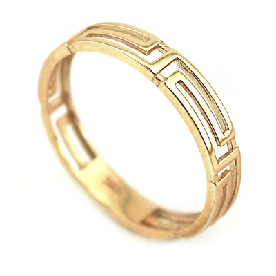 Grek Desenli Altın Eklem Yüzüğü (14 Ayar)