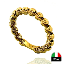 İtalyan Taşsız Dorikalı Altın Alyans (14 Ayar) - Thumbnail